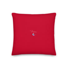 Load image into Gallery viewer, Zodiac Pisces Premium Accent Pillow | 18&quot; x 18&quot; | Back View | The Wishful Fish
