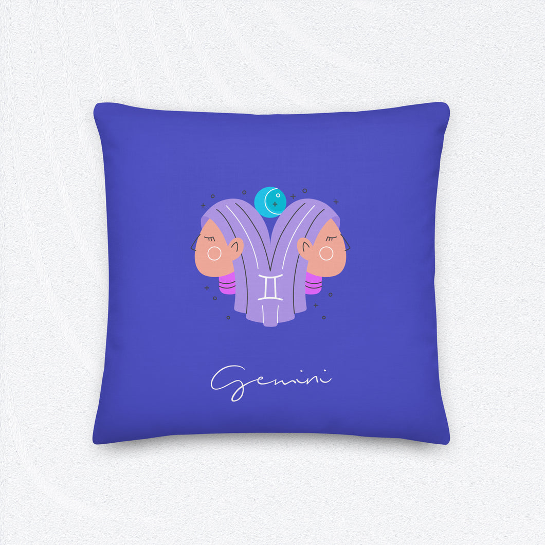 Zodiac Gemini Premium Accent Pillow