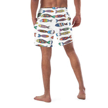 Load image into Gallery viewer, Fun Fishy Men&#39;s Swim Trunks | Back View
