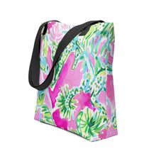 Load image into Gallery viewer, Watch Hill, Rhode Island Painted Summer Chic Tote Bag. No Logo.

