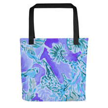 Load image into Gallery viewer, Watch Hill, Rhode Island Floral Tote Bag | Front View |15&quot; x 15&quot; | No logo on front 
