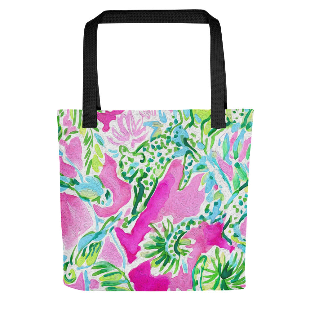 Watch Hill, Rhode Island Painted Summer Chic Tote Bag. No Logo.