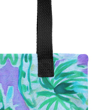 Load image into Gallery viewer, Watch Hill, Rhode Island Floral Tote Bag | Close Up View | The Wishful Fish
