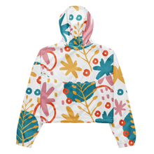 Load image into Gallery viewer, Botanical Women’s Cropped Windbreaker | Back View
