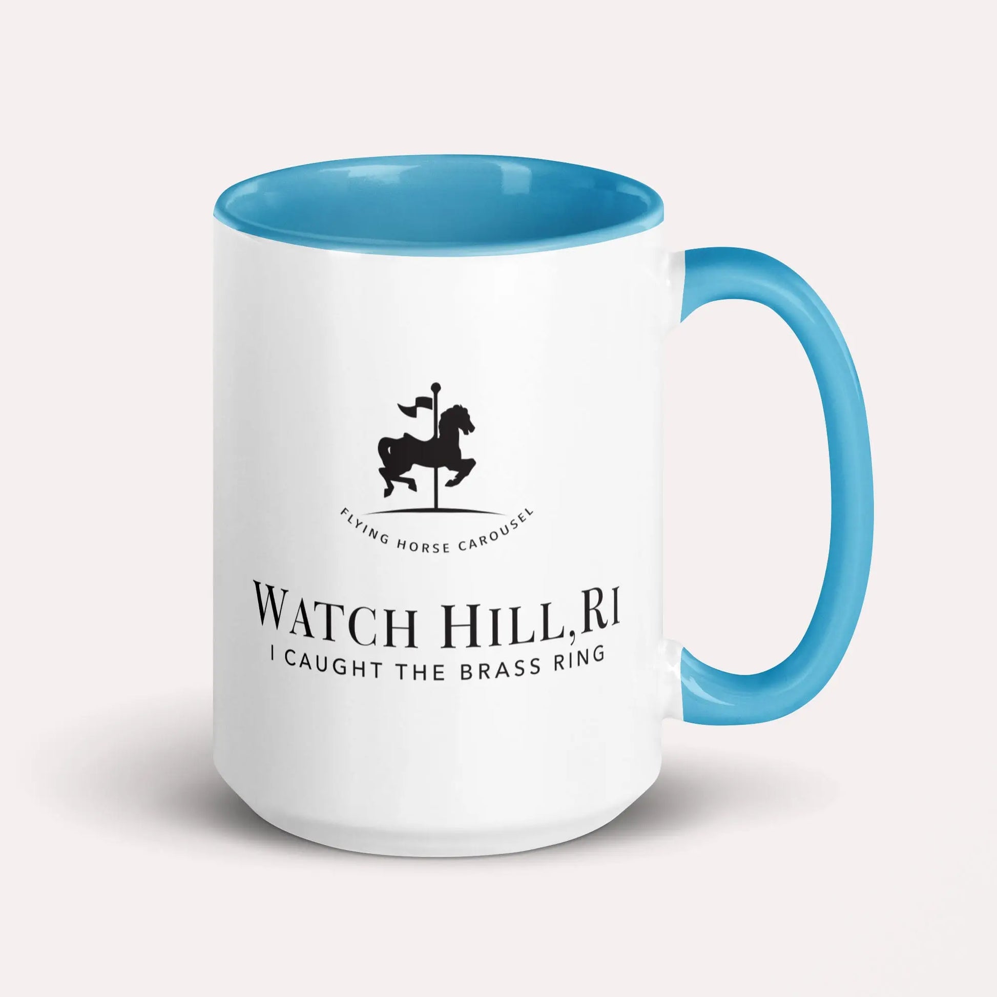 Celebrate a beloved Watch Hill tradition with the I Caught The Brass Ring Mug. SHOP Now at The Wishful Fish
