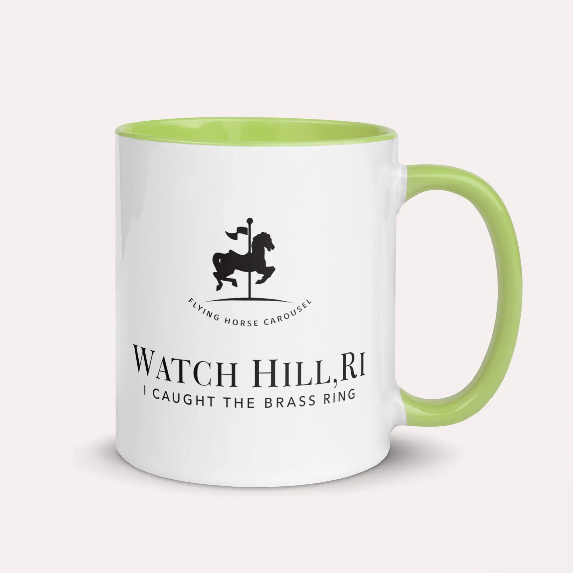 Celebrate a beloved Watch Hill tradition with the I Caught The Brass Ring Mug. SHOP Now at The Wishful Fish