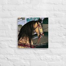 Load image into Gallery viewer, Watch Hill, Rhode Island &quot;Flying Horse Carousel&quot; Print on Canvas | Lifestyle Photo | Front View | The Wishful Fish Shop
