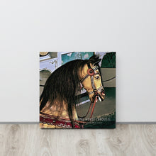 Load image into Gallery viewer, Watch Hill, Rhode Island &quot;Flying Horse Carousel&quot; Print on Canvas | Lifestyle Photo | Front View | The Wishful Fish Shop

