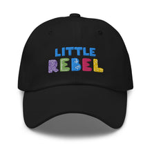 Load image into Gallery viewer, &quot;Little Rebel&quot; Baseball Cap | Black | Front View | Shop The Wishful Fish
