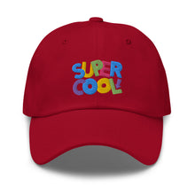 Load image into Gallery viewer, &quot;Super Cool&quot; Dad Hat | Red | Front View | Shop The Wishful Fish
