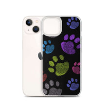 Load image into Gallery viewer, PAW PRINTS Clear iPhone® Case - Premium iPhone® Case from The Wishful Fish - Just $24.50! Shop now at The Wishful Fish
