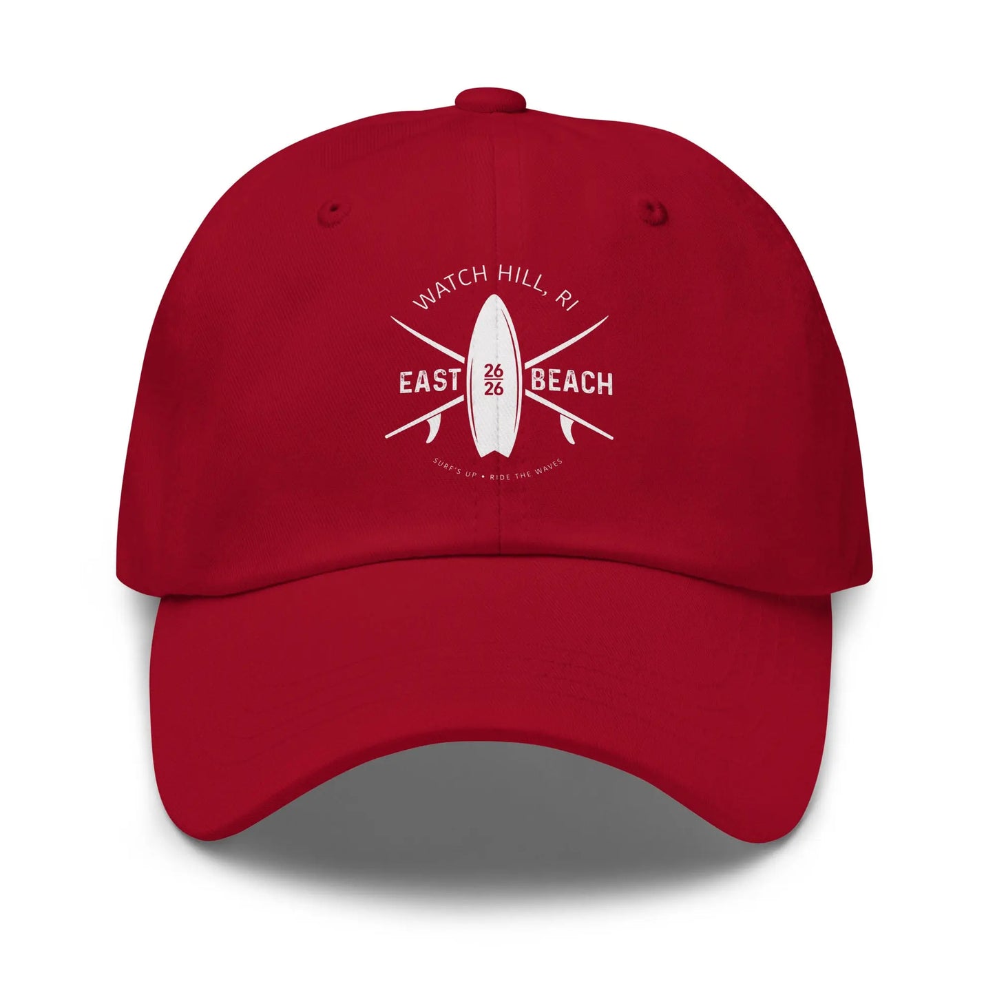 EAST BEACH Watch Hill RI Surfer Baseball Cap — Coastal Style, Everyday Wear! The Wishful Fish
