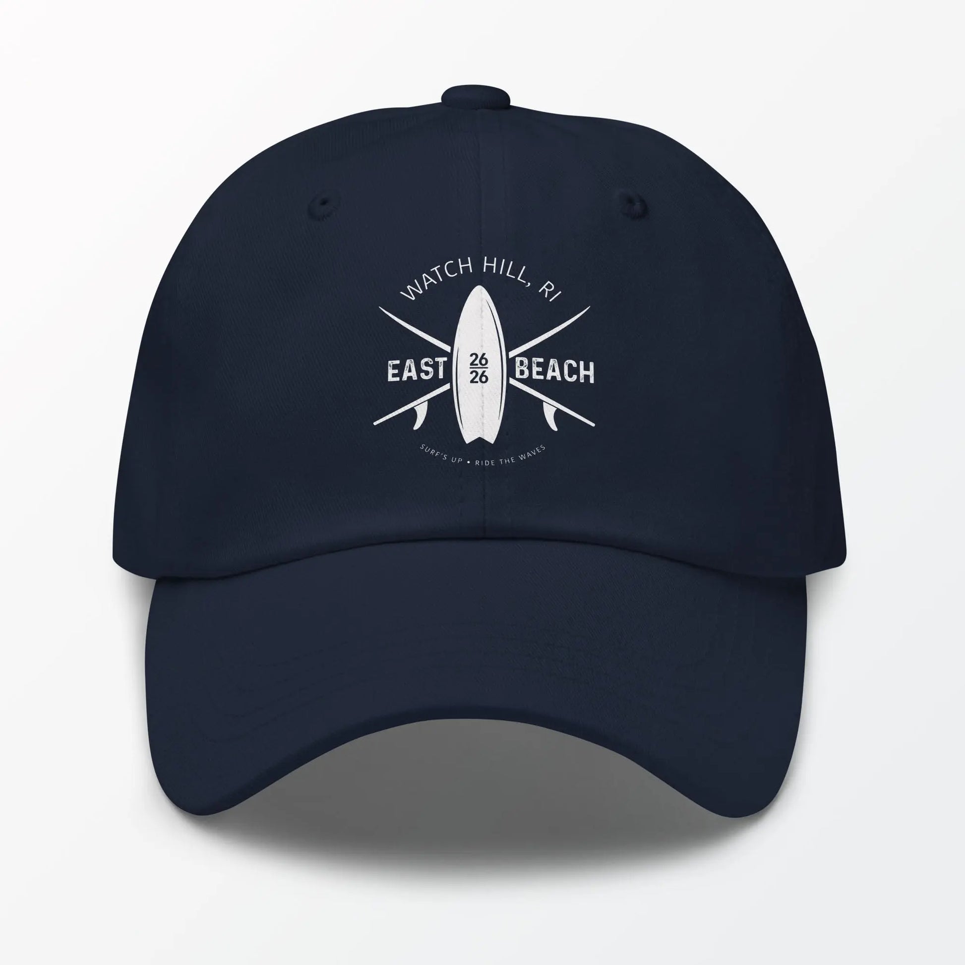 EAST BEACH Watch Hill RI Surfer Baseball Cap — Coastal Style, Everyday Wear! The Wishful Fish