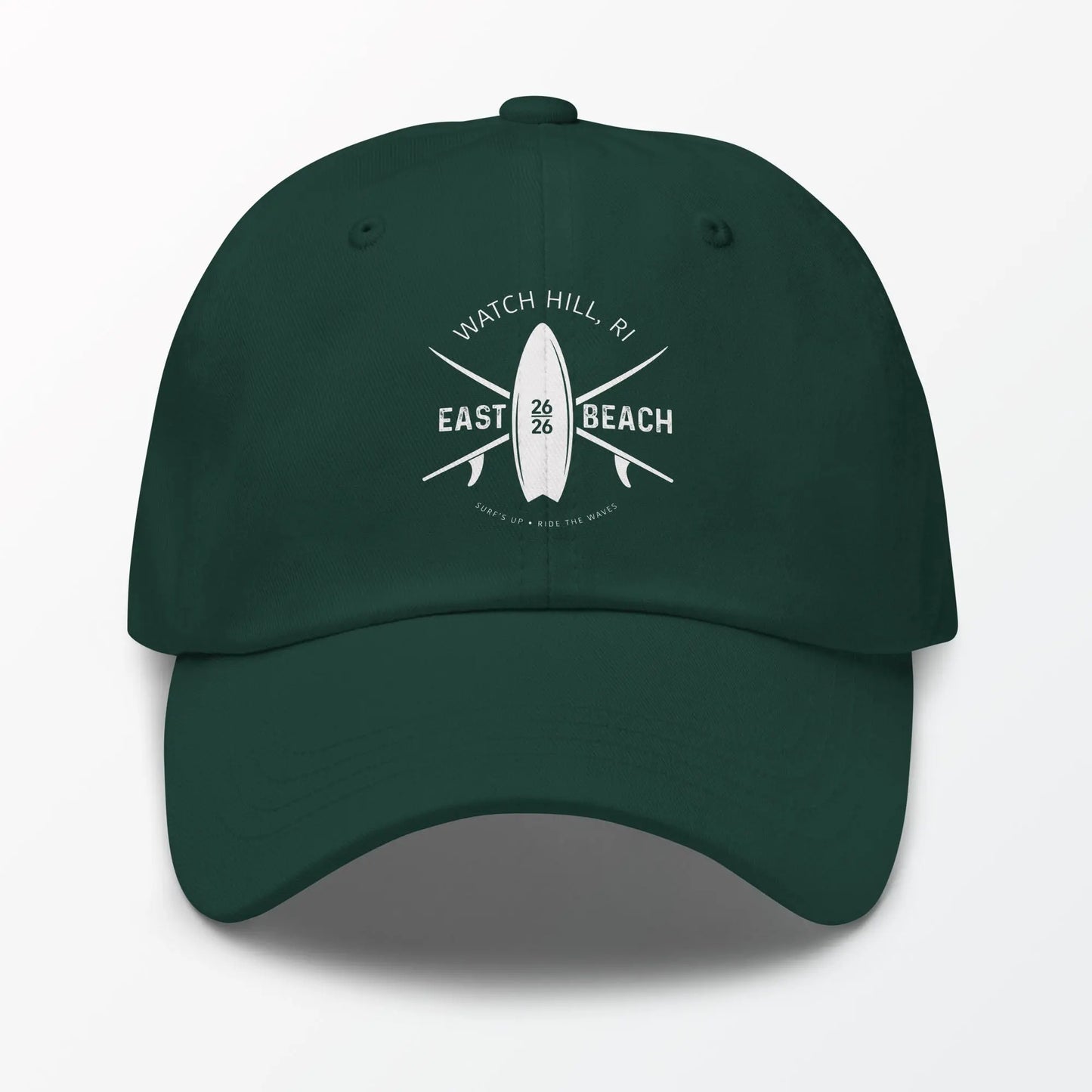 EAST BEACH Watch Hill RI Surfer Baseball Cap — Coastal Style, Everyday Wear! The Wishful Fish