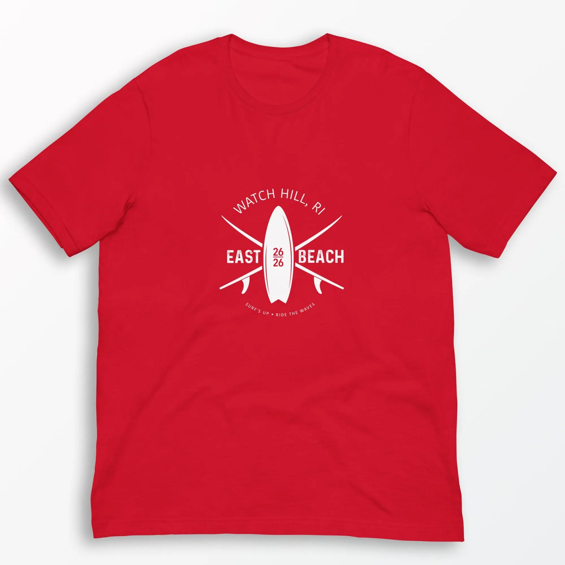 EAST BEACH, Watch Hill, RI Surfer T Shirt Laid-Back Surf Style from the Coast! The Wishful Fish