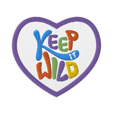 Load image into Gallery viewer, &quot;Keep It Wild&quot; Embroidered Patches | SIZE 3&quot; | Front View | Shop The Wishful Fish

