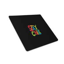 Load image into Gallery viewer, Stay Chill Gaming Mouse Pad | Front View | 18&quot; x 16&quot; | The Wishful Fish
