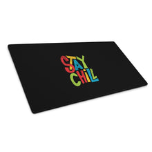 Load image into Gallery viewer, Stay Chill Gaming Mouse Pad | Front View | 36&quot; x 18&quot; | The Wishful Fish

