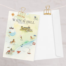 Load image into Gallery viewer, Watch Hill, RI Costal Greeting Card — A Seaside Hello!
