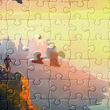 Load image into Gallery viewer, Dragon Mountain Jigsaw Puzzle | 2 Sizes | 252 Pieces | Close Up View | The Wishful Fish
