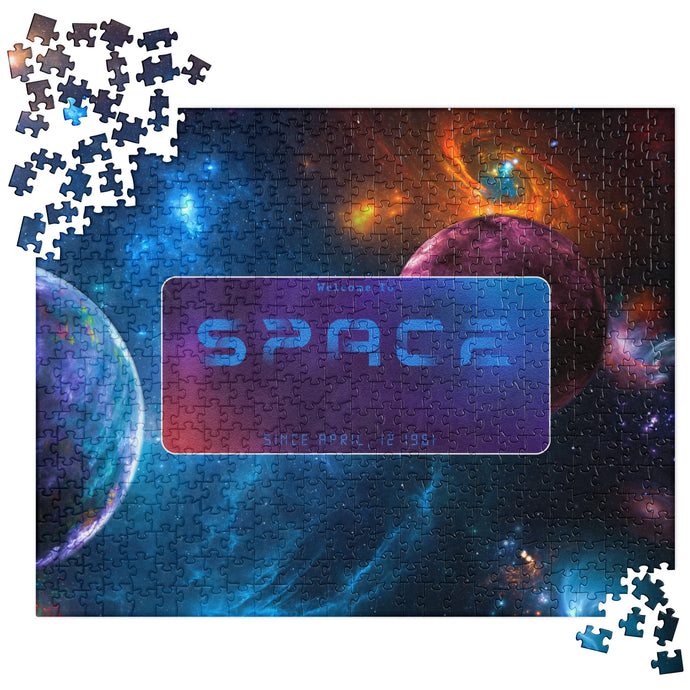 Welcome To Space Since April 12, 1961 Jigsaw Puzzle | Front View | 250 Pieces | The Wishful Fish Shop