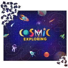 Load image into Gallery viewer, Cosmic Exploring Jigsaw Puzzle + 520 Pieces | Front View | The Wishful Fish
