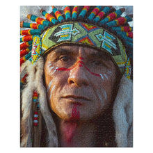 Load image into Gallery viewer, Native American Indian Jigsaw Puzzle + 250 Pieces | Front View | The Wishful Fish
