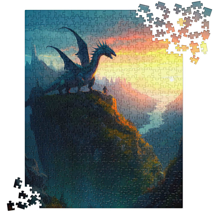 Dragon Mountain Jigsaw Puzzle | Front View | 520 Pieces | The Wishful Fish