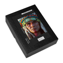 Load image into Gallery viewer, Native American Indian Jigsaw Puzzle + 250 Pieces | Top View of Box | The Wishful Fish
