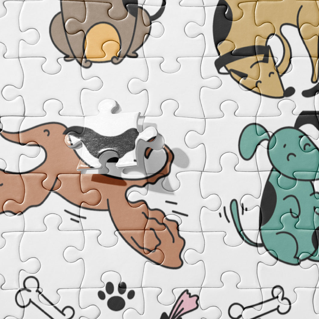 Funny Dogs Jigsaw Puzzle + 520 Pieces | Close Up View | The Wishful Fish