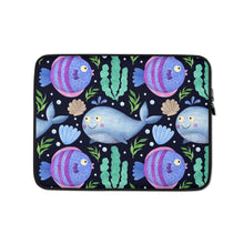 Load image into Gallery viewer, Sea Creatures Laptop Sleeve | Front View | 13&quot; | The Wishful Fish
