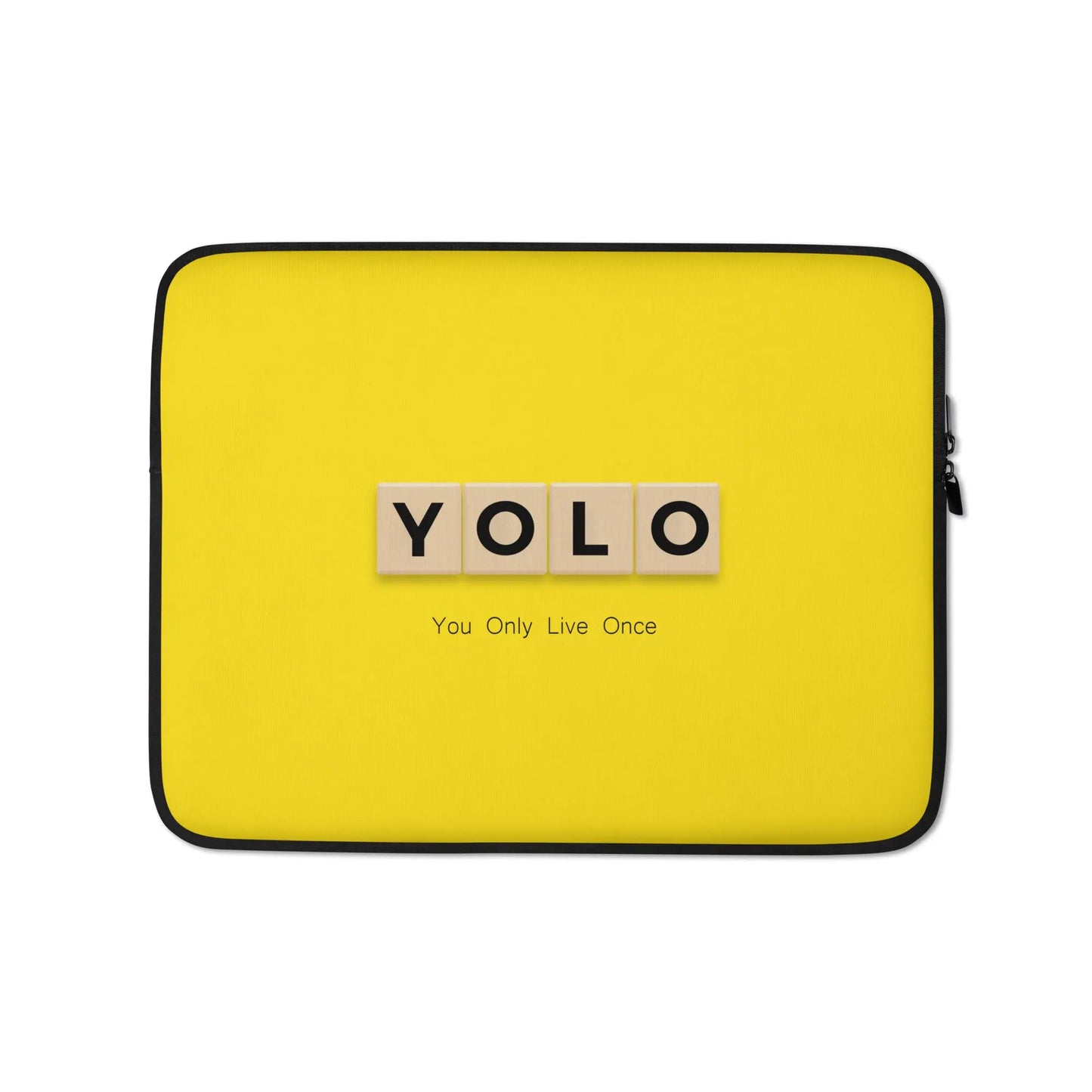 YOLO (You Only Live Once) Laptop Sleeve - Premium Laptop Sleeve from The Wishful Fish - Just $24! Shop now at The Wishful Fish