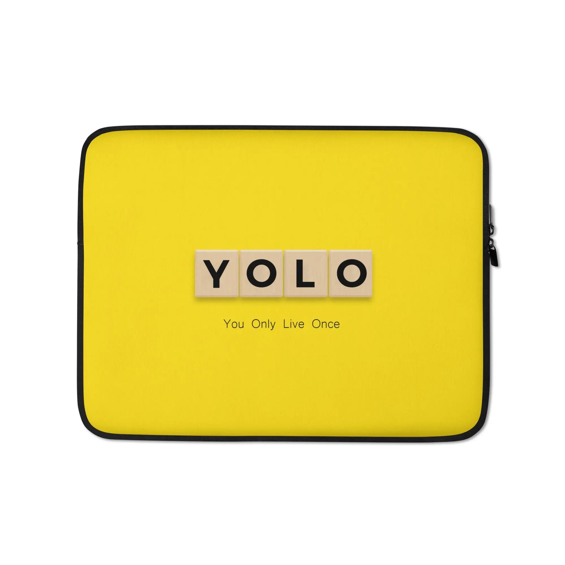 YOLO (You Only Live Once) Laptop Sleeve - Premium Laptop Sleeve from The Wishful Fish - Just $24! Shop now at The Wishful Fish