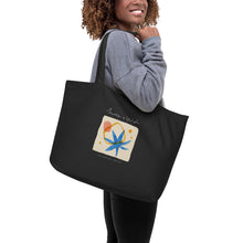 Load image into Gallery viewer, Make A Wish Large Organic Tote Bag | Front View Lifestyle | The Wishful Fish
