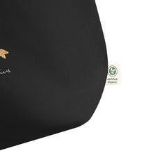 Load image into Gallery viewer, Zodiac Sagittarius Large Organic Cotton Tote Bag | Close Up View | The Wishful Fish
