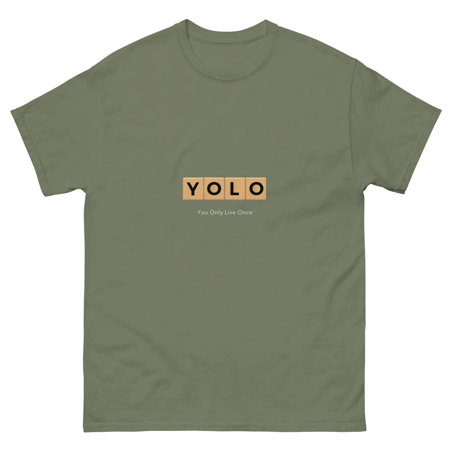 YOLO (You Only Live Once) Men's Classic T Shirt  Sizes S-5XL - Premium Men's T-Shirt from The Wishful Fish - Just $19.50! Shop now at The Wishful Fish