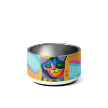 Load image into Gallery viewer, Whimsical Kat Pet Bowl | 18oz. | Front View | The Wishful Fish
