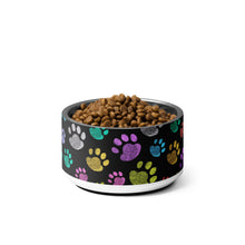 Load image into Gallery viewer, Fun Colorful Paw Print Pet Bowl | 18 oz | The Wishful Fish Shop
