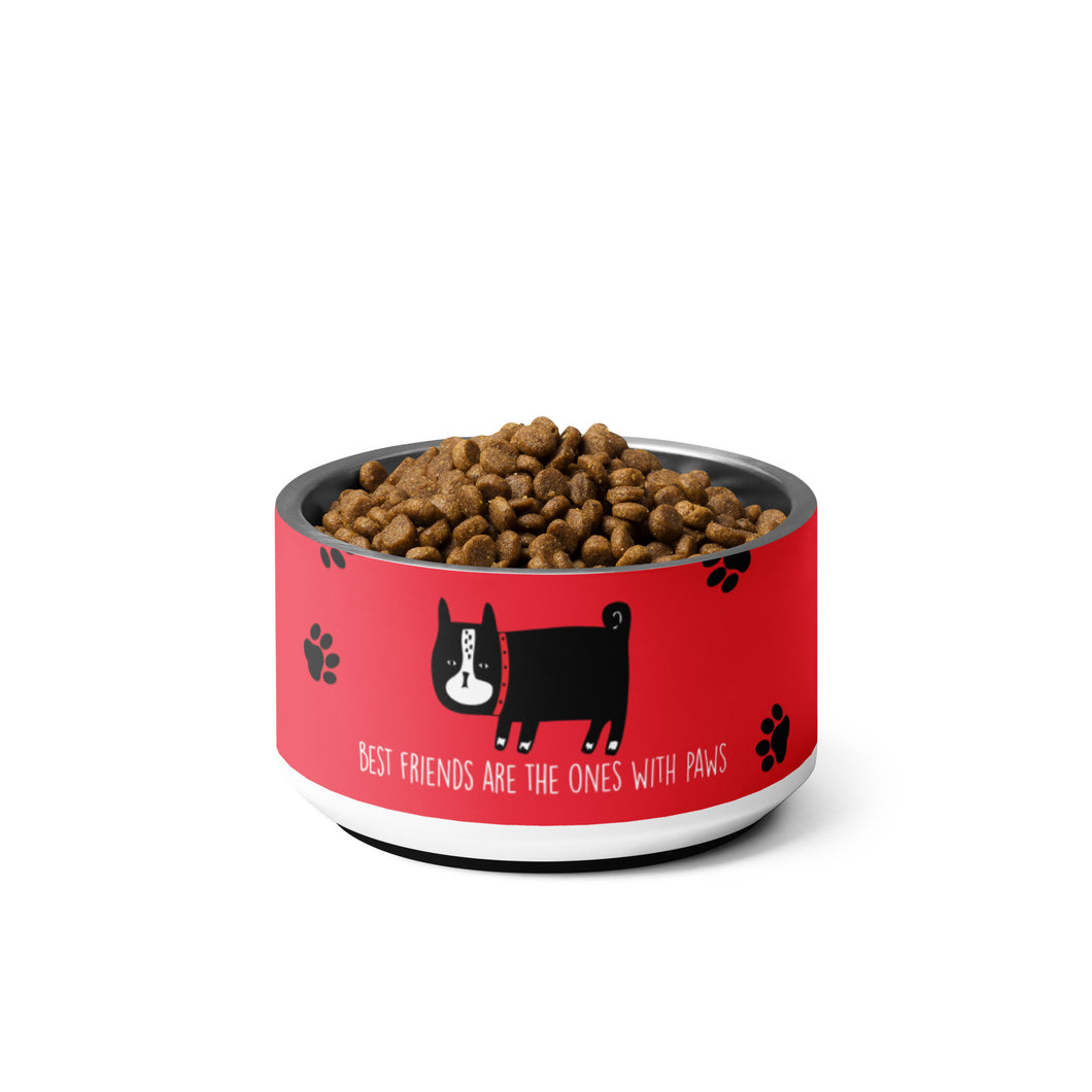 Best Friends Are The Ones With Paws Pet Bowl - Premium Pet Food Bowl from The Wishful Fish - Just $28! Shop now at The Wishful Fish