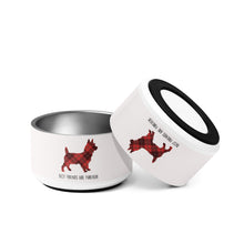Load image into Gallery viewer, Best Friends Are Furever Pet Bowl | 18 oz | Front &amp; Bottom View | The Wishful Fish Shop
