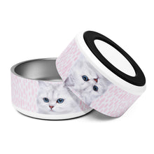 Load image into Gallery viewer, Miss Fluff Cat Pet Bowl - Premium Pet Bowl from The Wishful Fish - Just $30! Shop now at The Wishful Fish
