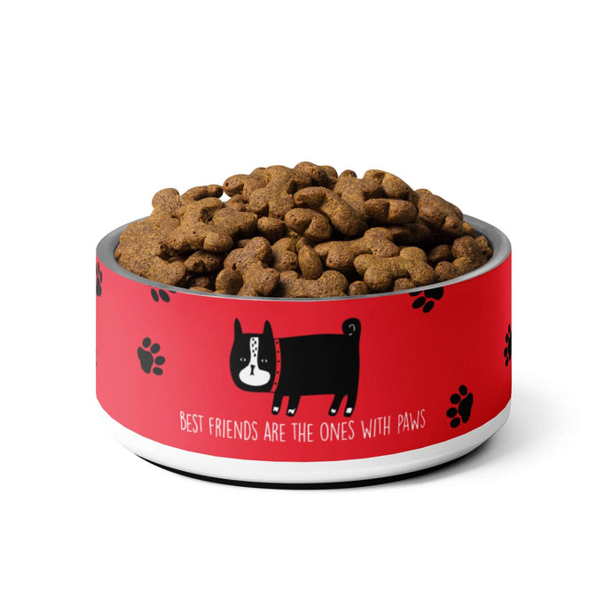 Best Friends Are The Ones With Paws Pet Bowl - Premium Pet Food Bowl from The Wishful Fish - Just $28! Shop now at The Wishful Fish