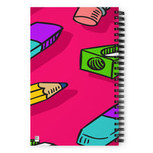Load image into Gallery viewer, HELLO FOURTH GRADE Spiral Notebook For Teachers | 5.5&quot;  x 8.5&quot; | Back View | Shop The Wishful Fish
