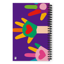 Load image into Gallery viewer, BACK TO SCHOOL Spiral Notebook For Teachers | Purple | 5.5&quot; x 8.5&quot; | Back View | Shop The Wishful Fish
