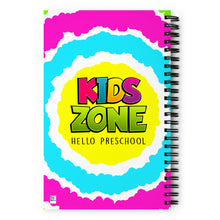 Load image into Gallery viewer, HELLO PRESCHOOL Spiral Notebook 5.5&quot; x 8.5&quot; | Back View | Shop The Wishful Fish
