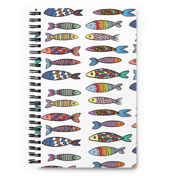 Fun Fishy Spiral Notebook | Front View | 5.25