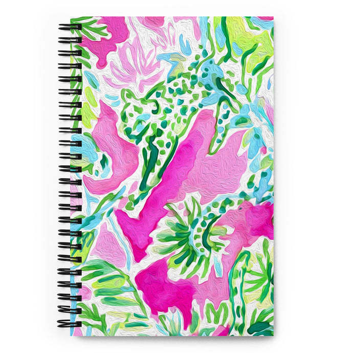 Watch Hill, Rhode Island Painted Summer Chic Spiral Notebook | Front | 5.25