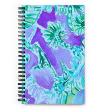 Load image into Gallery viewer, Watch Hill, Rhode Island Floral Spiral Notebook | Front View | 5.25&quot; x 8.25&quot; | The Wishful Fish

