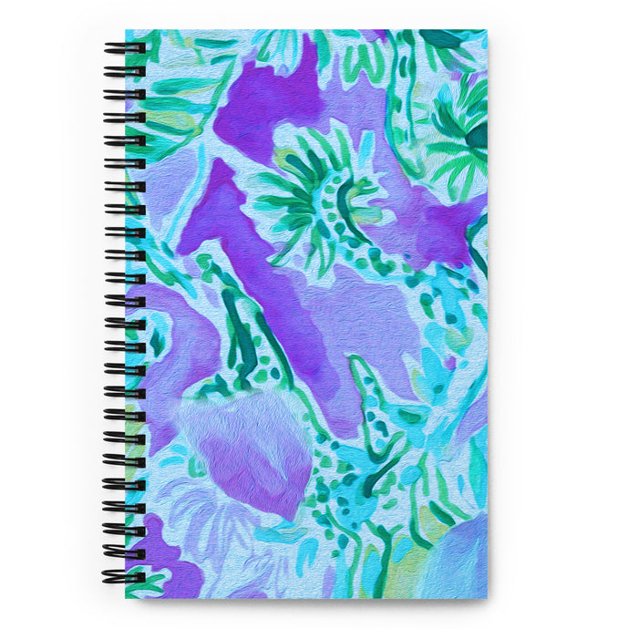 Watch Hill, Rhode Island Floral Spiral Notebook | Front View | 5.25
