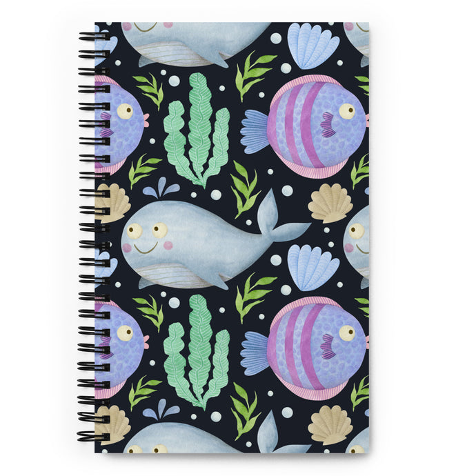 Sea Creatures Spiral Notebook | Front View | 5.25